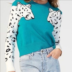 Snow leopard sweater
